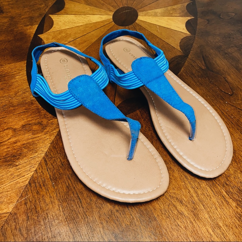 NWOT cobalt blue sandals